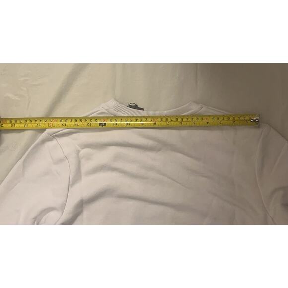 Les D.Signers Couture White Crewneck Sweatshirt Rhinestones Size: S - Excellent - Picture 8 of 15
